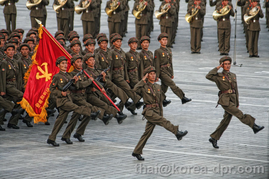north korean parade